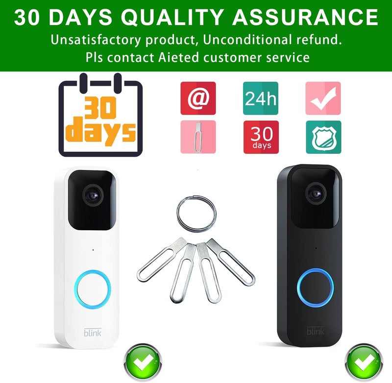 Aiteid 4 Pack Blink Doorbell Key Replacement Tool,Blink Doorbell Opening Tool,Blink Doorbell Pin Tool,Compatible With Blink Video Doorbell/newest model,Release Tool Removal Pin Security Key Tool - Image 4